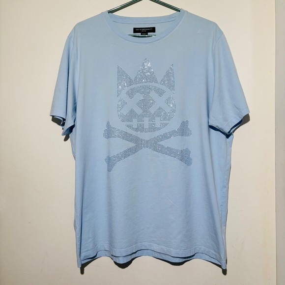 Cult of Individuality Other - Cult of Individuality Light Blue Crystal Shimuchan T-Shirt | Size Large